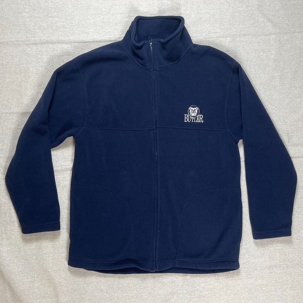 Weatherproof | Butler University Embroidered Logo Navy Fleece Jacket | Small